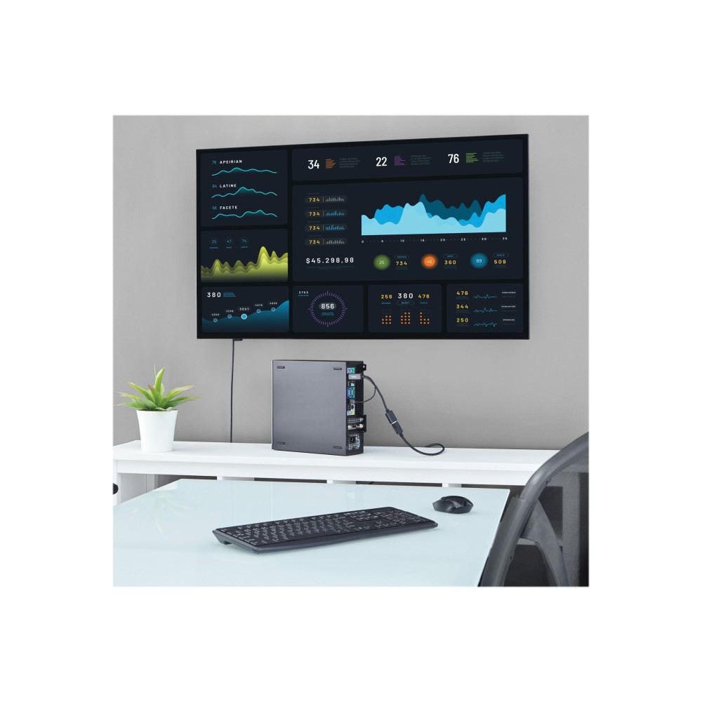 Produktbild för Startech HDMI till DisplayPort-adapter - 4K 30 Hz - adapterkabel - DisplayPort / HDMI - 25.5 cm