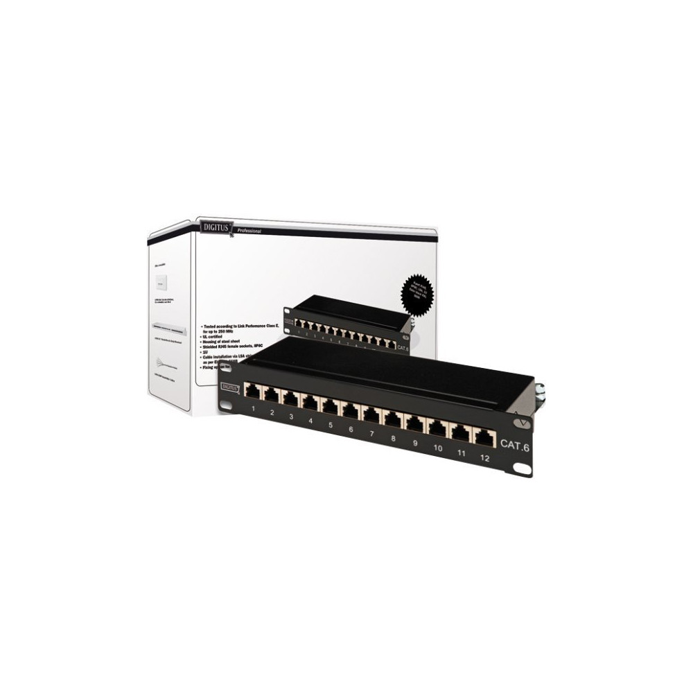 Produktbild för DIGITUS DN-91612S - patch-panel - 1U
