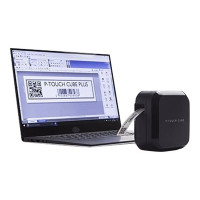 Produktbild för Brother P-Touch Cube Plus PT-P710BT - etikettskrivare - svartvit - termisk överföring
