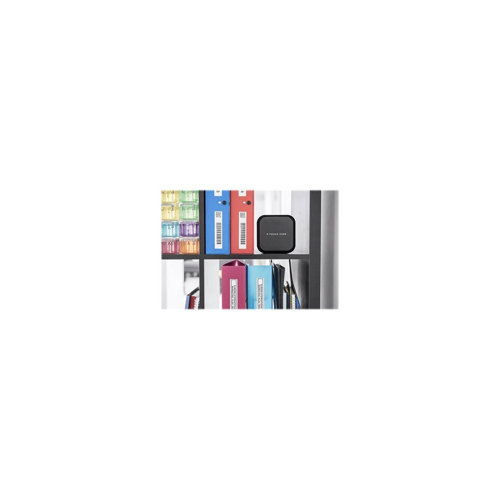 Produktbild för Brother P-Touch Cube Plus PT-P710BT - etikettskrivare - svartvit - termisk överföring