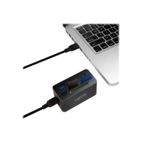 Produktbild för LogiLink USB 3.0 Hub with All-in-One Card Reader - hubb - 3 portar