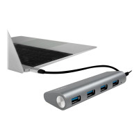 Produktbild för LogiLink USB-C 3.1 hub, 4 port - hubb - 4 portar