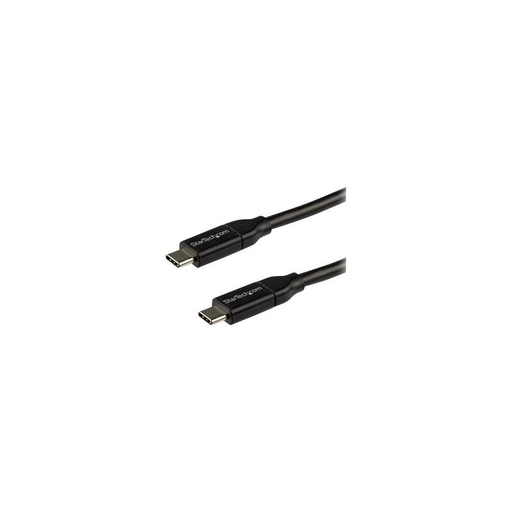 Produktbild för StarTech USB C To USB C Cable - 10 ft / 3m - USB-IF Certified - 5A PD - USB 2.0 - USB Type C Charging Cable - USB C Fast Charge Cable (USB2C5C3M) - USB typ C-kabel - USB-C till USB-C - 3 m