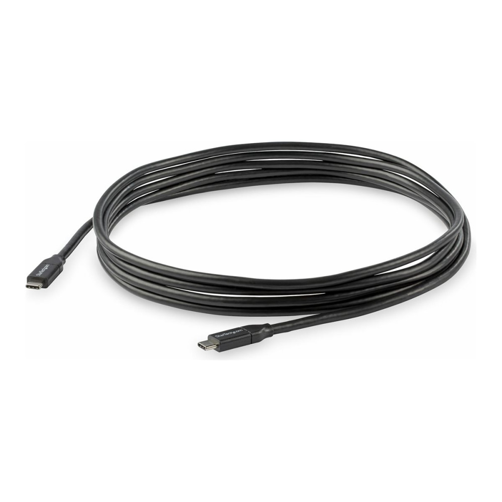 Produktbild för StarTech USB C To USB C Cable - 10 ft / 3m - USB-IF Certified - 5A PD - USB 2.0 - USB Type C Charging Cable - USB C Fast Charge Cable (USB2C5C3M) - USB typ C-kabel - USB-C till USB-C - 3 m