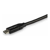 Produktbild för StarTech USB C To USB C Cable - 10 ft / 3m - USB-IF Certified - 5A PD - USB 2.0 - USB Type C Charging Cable - USB C Fast Charge Cable (USB2C5C3M) - USB typ C-kabel - USB-C till USB-C - 3 m