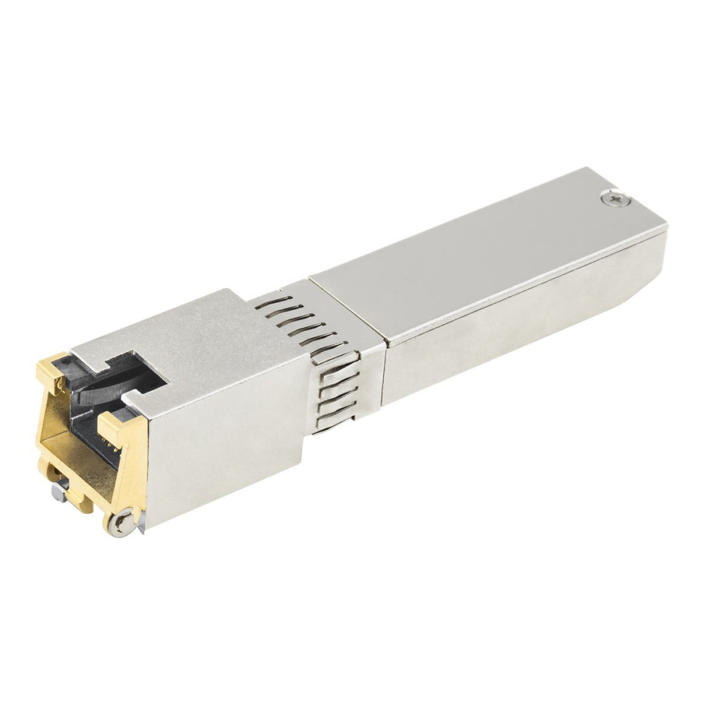 Produktbild för StarTech.com MSA-kompatibel SFP+-sändarmodul - 10GBASE-T - SFP+ sändar/mottagarmodul - 10GbE - TAA-kompatibel
