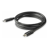 Produktbild för StarTech USB-C till USB-C-kabel med 5A PD - M/M - 1 m - USB 2.0 - USB-IF-certifierad - USB typ C-kabel - USB-C till USB-C - 1 m