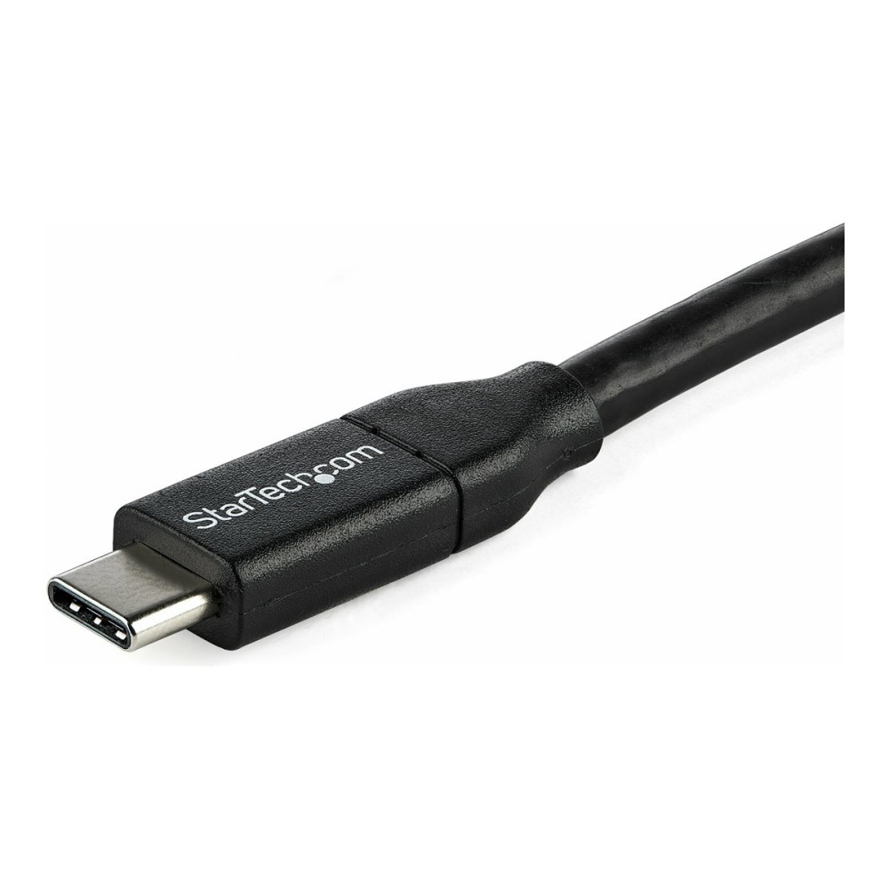 Produktbild för StarTech USB-C till USB-C-kabel med 5A PD - M/M - 1 m - USB 2.0 - USB-IF-certifierad - USB typ C-kabel - USB-C till USB-C - 1 m