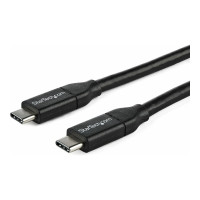Produktbild för StarTech USB-C till USB-C-kabel med 5A PD - M/M - 1 m - USB 2.0 - USB-IF-certifierad - USB typ C-kabel - USB-C till USB-C - 1 m
