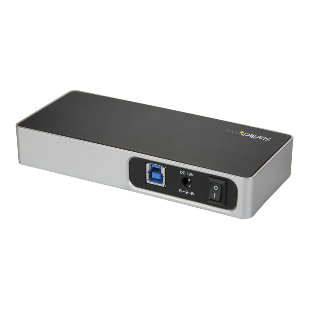 Produktbild för StarTech.com USB C-hubb med 7 portar och med snabbladdningsport - USB-C till 5x USB-A 2x USB-C (USB 3.0 SuperSpeed 5 Gbps) - Strömförsörjd USB 3.1 Gen 1 Type-C-hubb med strömadapter - Bärbar/stationär datorhubb - hubb - 7 portar