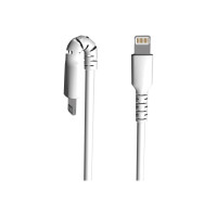 Produktbild för StarTech.com 1m tålig vitt USB-A till Blixtkabel - Tungt, robust aramifiber USB typ A till Blixtladdare/synkron strömsladd - Apple MFi-certifierad iPad/iPhone 12 - Lightning-kabel - Lightning / USB - 1 m