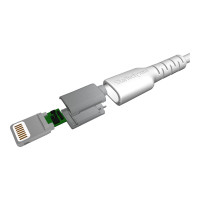 Produktbild för StarTech.com 1m tålig vitt USB-A till Blixtkabel - Tungt, robust aramifiber USB typ A till Blixtladdare/synkron strömsladd - Apple MFi-certifierad iPad/iPhone 12 - Lightning-kabel - Lightning / USB - 1 m