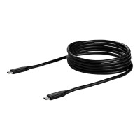 Produktbild för StarTech USB-C till USB-C-kabel med 5A PD - M/M - 2 m - USB 2.0 - USB-IF-certifierad - USB typ C-kabel - USB-C till USB-C - 2 m
