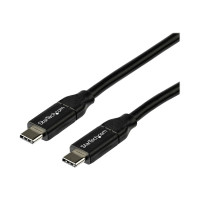 Produktbild för StarTech USB-C till USB-C-kabel med 5A PD - M/M - 2 m - USB 2.0 - USB-IF-certifierad - USB typ C-kabel - USB-C till USB-C - 2 m