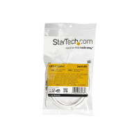 Produktbild för StarTech USB C to USB C Cable - 6 ft / 2m - 5A PD - M/M - White - USB 2.0 - USB-IF Certified - USB Type C Cable - USB C Charging Cable (USB2C5C2MW) - USB typ C-kabel - USB-C till USB-C - 2 m