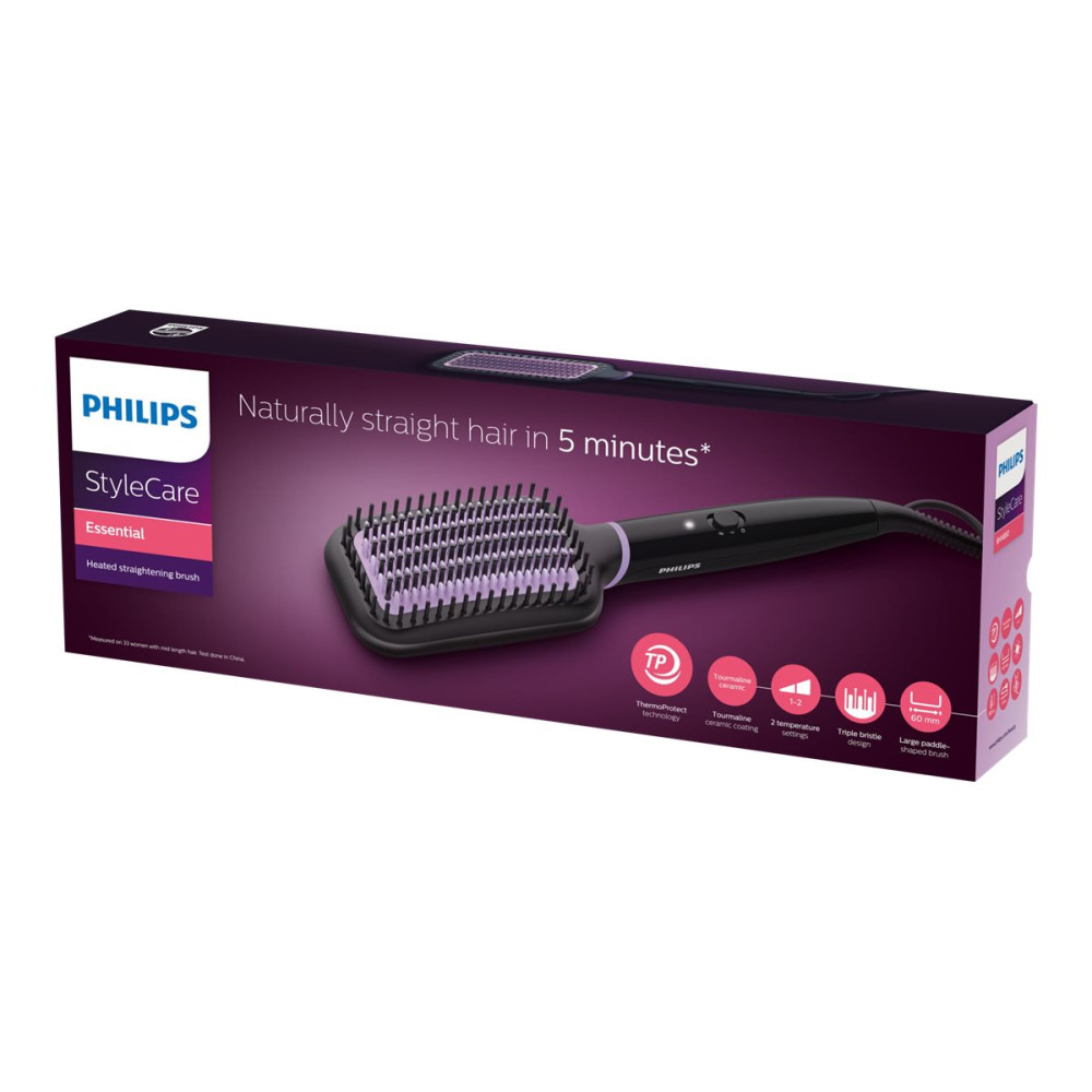 Produktbild för Philips StyleCare Essential BHH880 - hårplattningsborste
