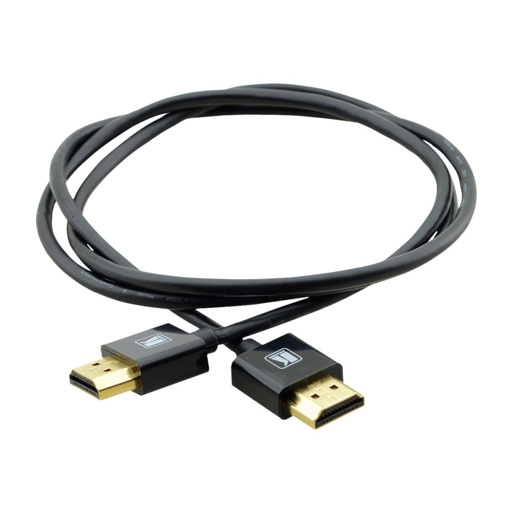 Produktbild för Kramer C-HM/HM/PICO Series C-HM/HM/PICO/BK-1 - HDMI-kabel med Ethernet - 30 cm
