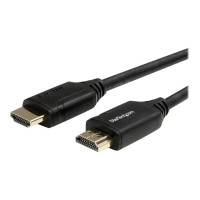 Produktbild för Startech Premium Höghastighets HDMI-kabel med Ethernet - 4K 60 Hz - 1 m - HDMI-kabel med Ethernet - 1 m