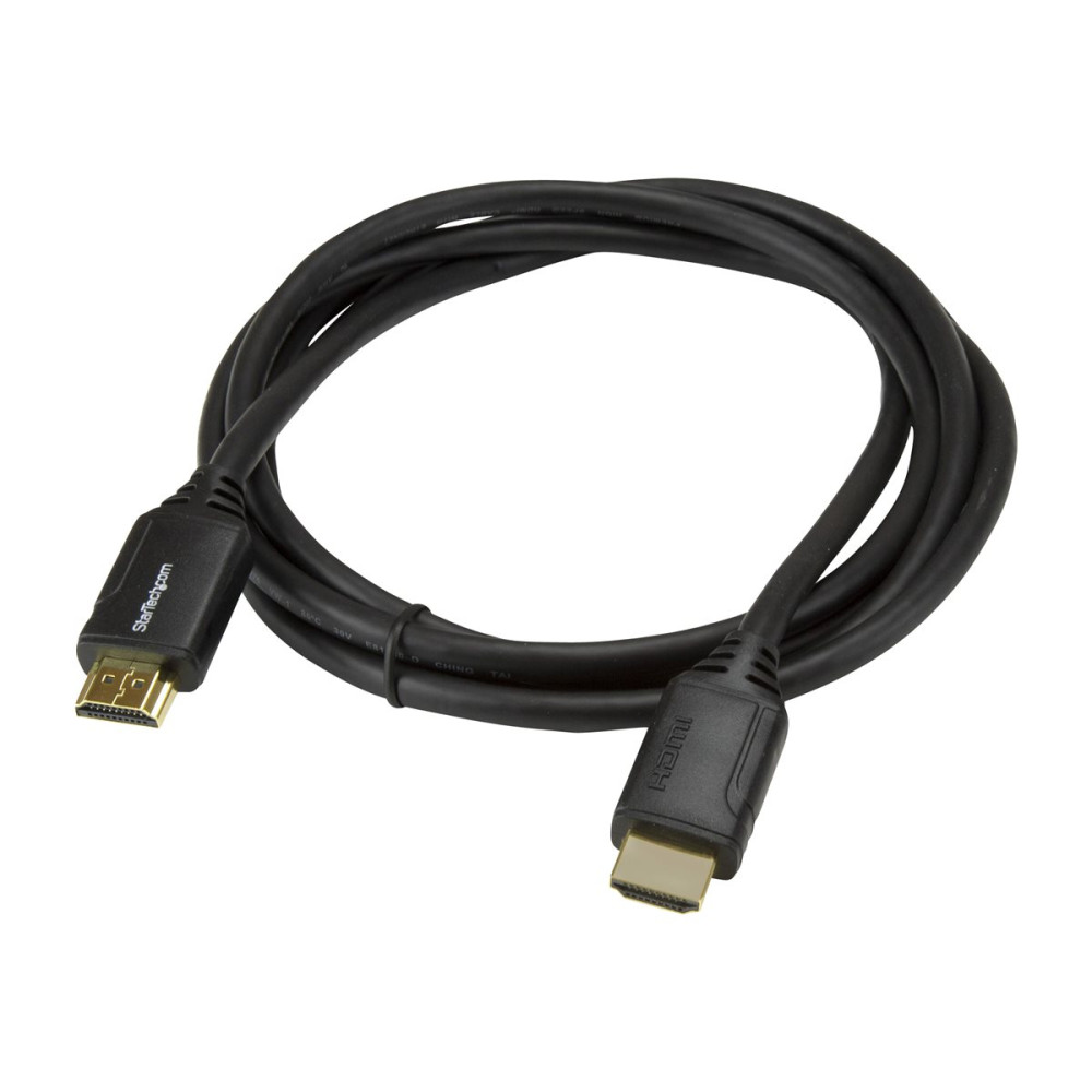 Produktbild för Startech Premium Höghastighets HDMI-kabel med Ethernet - 4K 60 Hz - 2 m - HDMI-kabel med Ethernet - 2 m
