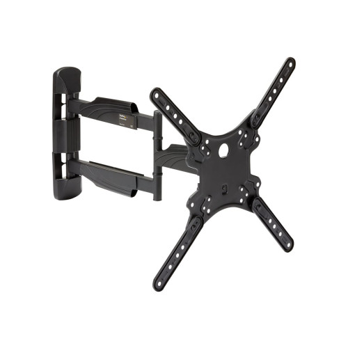 StarTech.com Startech Fullt rörligt TV-väggfäste - 32-55 tums (35 kg) VESA-skärmar - Universellt TV-väggfäste med låg profil för platta skärmar - Kraftig och justerbar ledad arm som kan lutas/vridas monteringssats - för TV - svart