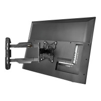Produktbild för Startech Fullt rörligt TV-väggfäste - 32-55 tums (35 kg) VESA-skärmar - Universellt TV-väggfäste med låg profil för platta skärmar - Kraftig och justerbar ledad arm som kan lutas/vridas monteringssats - för TV - svart