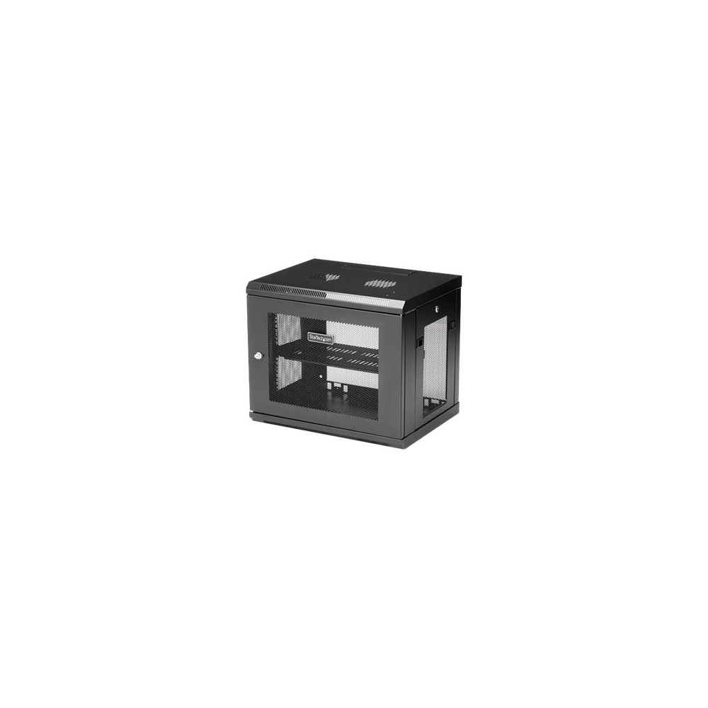 Produktbild för StarTech.com 9U väggmonterat serverrackskåp - 15 tum djup - rackmonteringsskåp - 9U