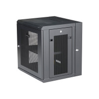 Produktbild för StarTech.com 12U väggmonterat serverrackskåp - upp till 16 tum (40,6 cm) djupt - gångjärnsupphängning - rackmonteringsskåp - 12U