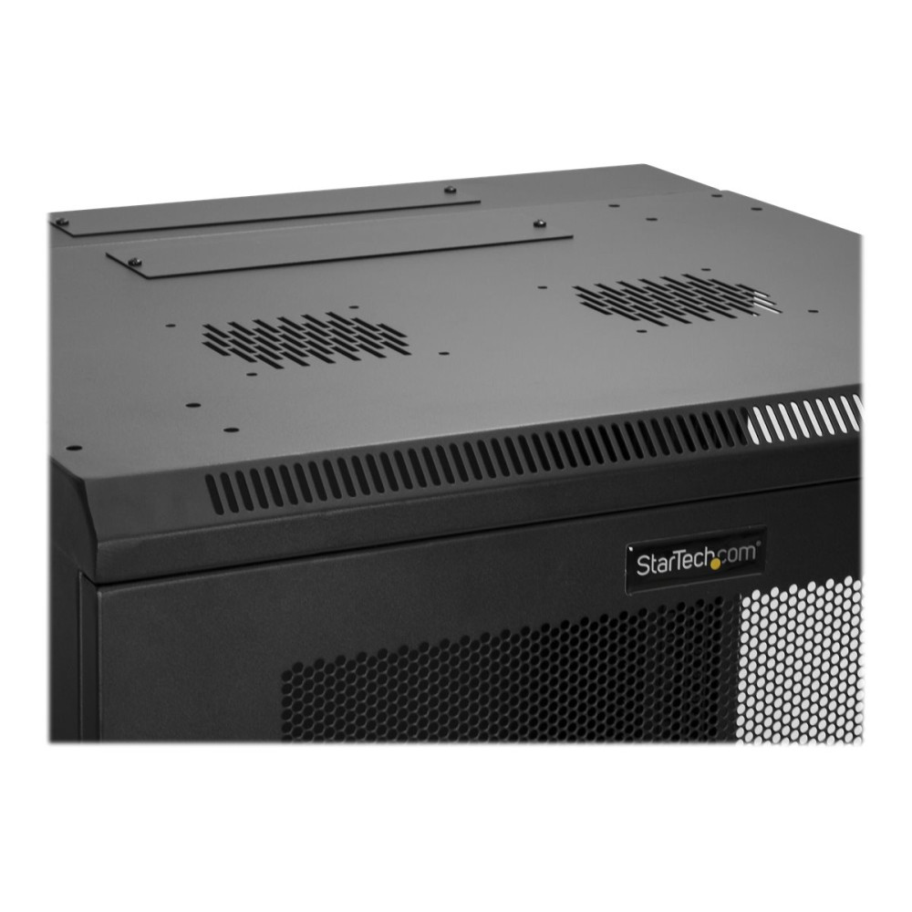 Produktbild för StarTech.com 12U väggmonterat serverrackskåp - upp till 16 tum (40,6 cm) djupt - gångjärnsupphängning - rackmonteringsskåp - 12U