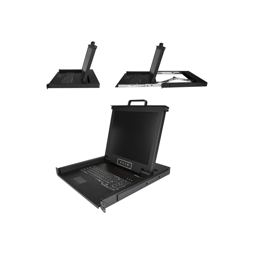 Produktbild för StarTech.com 1U enports KVM-konsol för serverrack - 17 tum - KVM-konsol - 17"