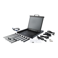 Produktbild för StarTech.com 1U enports KVM-konsol för serverrack - 17 tum - KVM-konsol - 17"