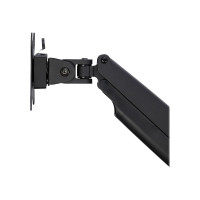 Produktbild för StarTech.com Skrivbordsmonterad monitorarm - Kraftig ergonomisk VESA-monitorarm - En skärm på 9 kg - Rörlig i alla riktningar, höjdjusterbar, ledad - Aluminium - C-klämma/genomföring - Svart monteringssats - justerbar arm - för LCD-display - svart