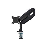 Produktbild för StarTech.com Skrivbordsmonterad monitorarm - Kraftig ergonomisk VESA-monitorarm - En skärm på 9 kg - Rörlig i alla riktningar, höjdjusterbar, ledad - Aluminium - C-klämma/genomföring - Svart monteringssats - justerbar arm - för LCD-display - svart