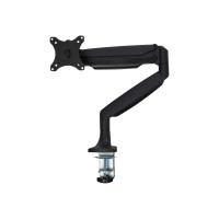 Produktbild för StarTech.com Skrivbordsmonterad monitorarm - Kraftig ergonomisk VESA-monitorarm - En skärm på 9 kg - Rörlig i alla riktningar, höjdjusterbar, ledad - Aluminium - C-klämma/genomföring - Svart monteringssats - justerbar arm - för LCD-display - svart