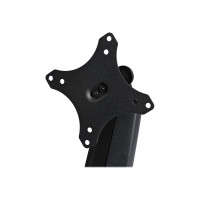 Produktbild för StarTech.com Skrivbordsmonterad monitorarm - Kraftig ergonomisk VESA-monitorarm - En skärm på 9 kg - Rörlig i alla riktningar, höjdjusterbar, ledad - Aluminium - C-klämma/genomföring - Svart monteringssats - justerbar arm - för LCD-display - svart