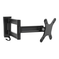 Produktbild för StarTech.com Väggmonterad monitorarm - dubbelt vridbar monteringssats - justerbar arm - för LCD-display - svart