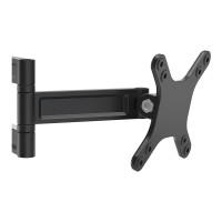 Produktbild för StarTech.com Väggmonterad monitorarm - dubbelt vridbar monteringssats - justerbar arm - för LCD-display - svart