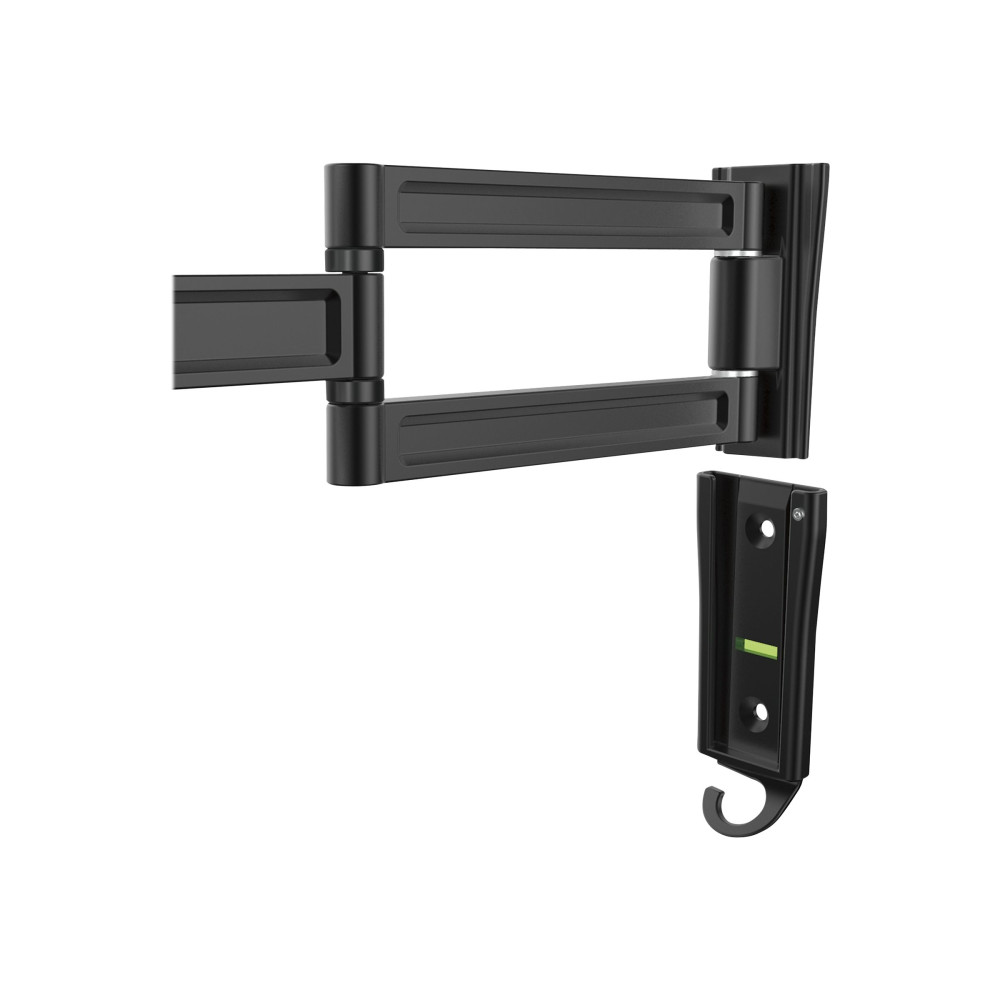 Produktbild för StarTech.com Väggmonterad monitorarm - dubbelt vridbar monteringssats - justerbar arm - för LCD-display - svart