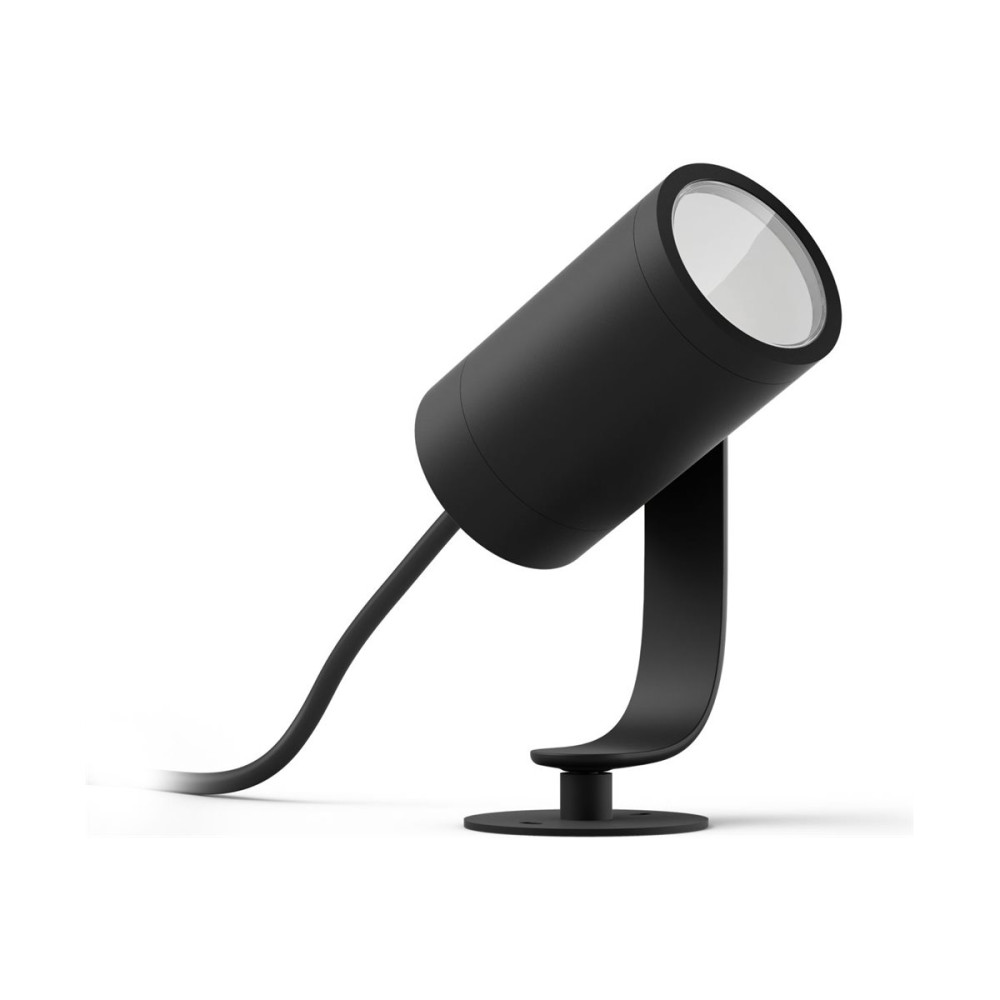 Produktbild för Philips Hue White and Color Ambiance Lily - spotlight - LED - 8 W - 16 miljoner färger - 2200-6500 K - svart, matt krom
