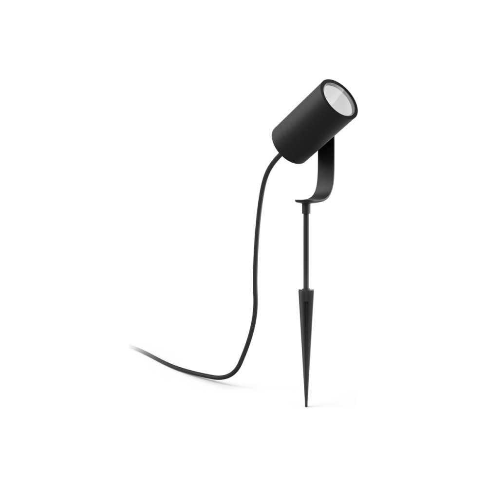 Produktbild för Philips Hue White and Color Ambiance Lily - spotlight - LED - 8 W - 16 miljoner färger - 2200-6500 K - svart, matt krom