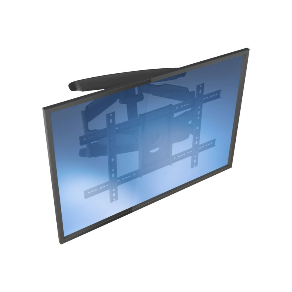 Produktbild för Startech Tv-väggfäste för upp till 70-tums skärmar med VESA-fästen - Platt-tv-väggfäste med full rörlighet och låg profil (universalbruk) - Kraftig och justerbar ledad arm som kan lutas/vridas monteringssats - för TV - svart