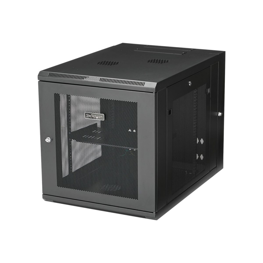 Produktbild för StarTech.com 12U väggmonterat serverrackskåp - 33.3 tum (84,8 cm) djupt - gångjärnsupphängning - rackmonteringsskåp - 12U