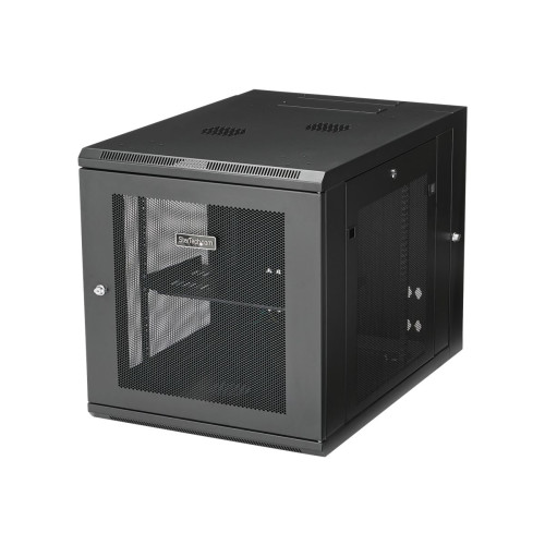 StarTech.com StarTech.com 12U väggmonterat serverrackskåp - 33.3 tum (84,8 cm) djupt - gångjärnsupphängning - rackmonteringsskåp - 12U