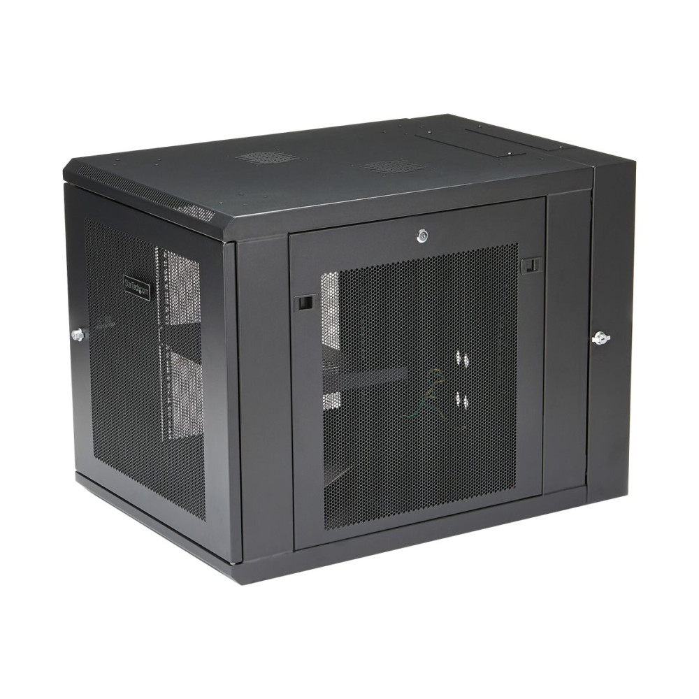Produktbild för StarTech.com 12U väggmonterat serverrackskåp - 33.3 tum (84,8 cm) djupt - gångjärnsupphängning - rackmonteringsskåp - 12U