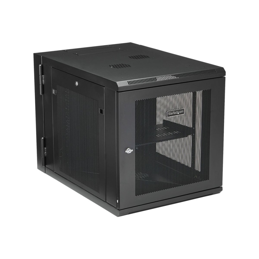 Produktbild för StarTech.com 12U väggmonterat serverrackskåp - 33.3 tum (84,8 cm) djupt - gångjärnsupphängning - rackmonteringsskåp - 12U