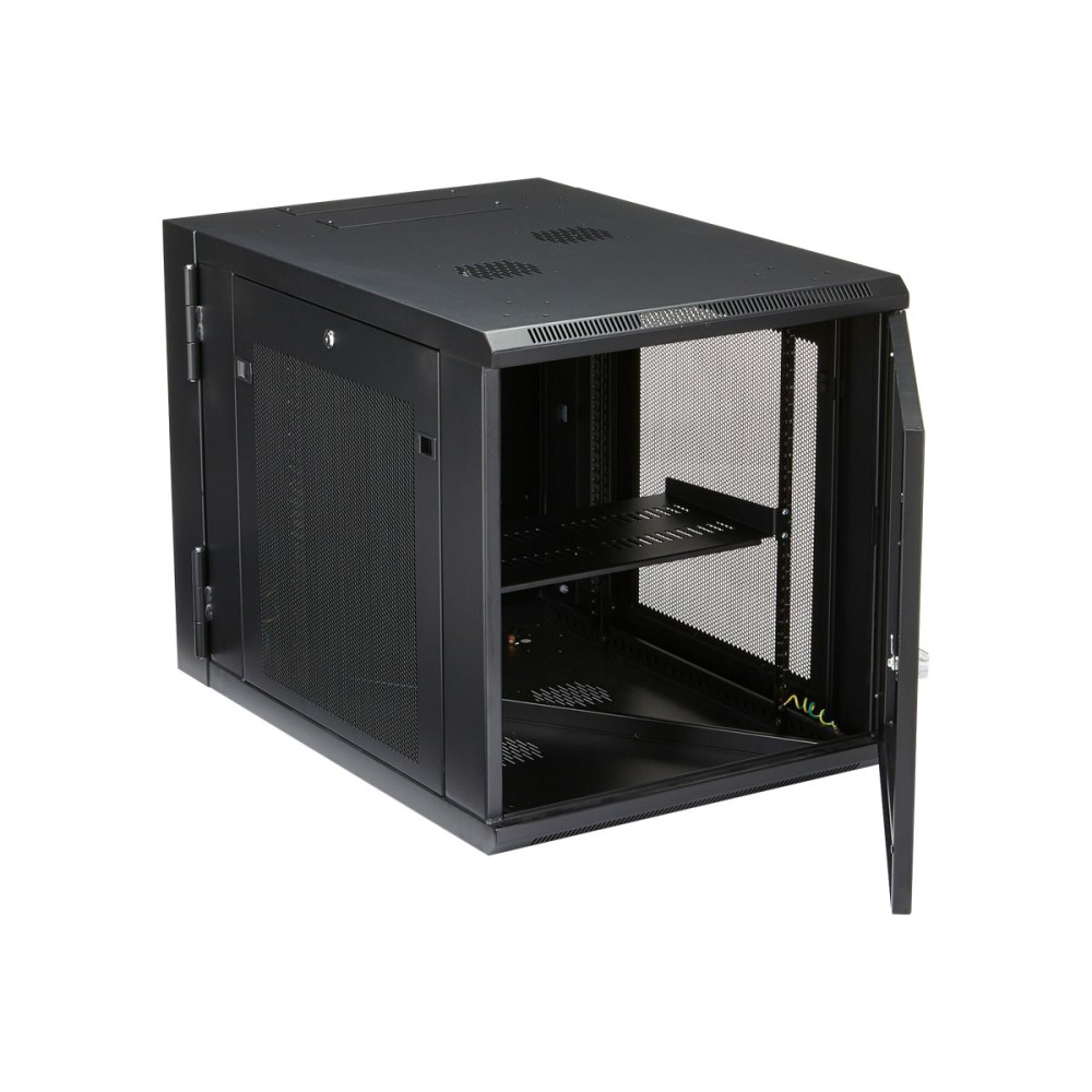 Produktbild för StarTech.com 12U väggmonterat serverrackskåp - 33.3 tum (84,8 cm) djupt - gångjärnsupphängning - rackmonteringsskåp - 12U