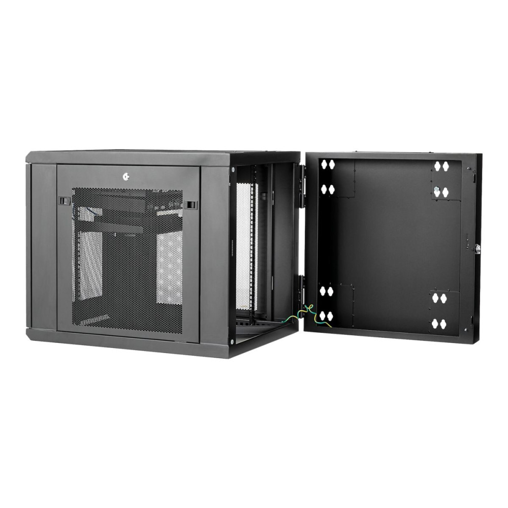 Produktbild för StarTech.com 12U väggmonterat serverrackskåp - 33.3 tum (84,8 cm) djupt - gångjärnsupphängning - rackmonteringsskåp - 12U