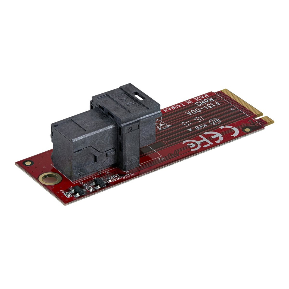Produktbild för StarTech.com U.2 to M.2 Adapter - for 1 x U.2 PCIe NVMe SSD - M.2 PCIe x4 Host Interface - U.2 SSD - M.2 PCIe Adapter - U.2 Drive (M2E4SFF8643) - gränssnittsadapter - SAS - M.2 Card