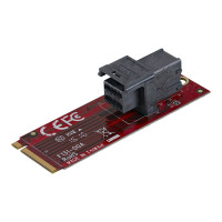 Produktbild för StarTech.com U.2 to M.2 Adapter - for 1 x U.2 PCIe NVMe SSD - M.2 PCIe x4 Host Interface - U.2 SSD - M.2 PCIe Adapter - U.2 Drive (M2E4SFF8643) - gränssnittsadapter - SAS - M.2 Card