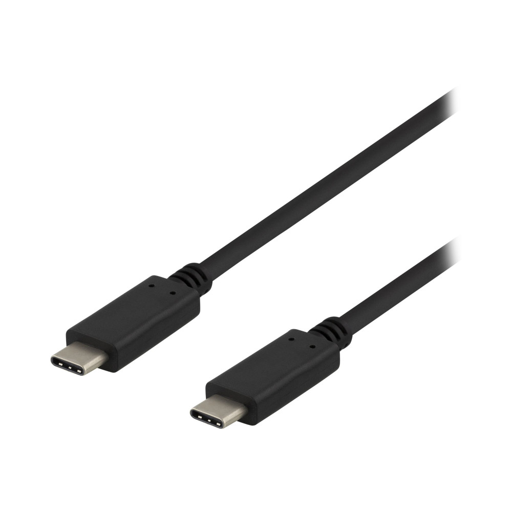 Produktbild för DELTACO USBC-1402 - USB typ C-kabel - 24 pin USB-C till 24 pin USB-C - 1 m
