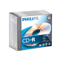 Produktbild för Philips - CD-R x 10 - 700 MB - lagringsmedier